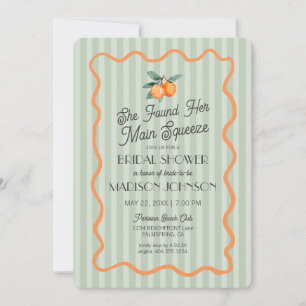 Invitación Green Cutie Main Squeeze Citrus Brillante Ducha