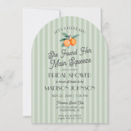 Invitación Green Cutie Main Squeeze Citrus Brillante Ducha