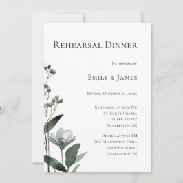 Invitación Green Floral Botanical Wedding