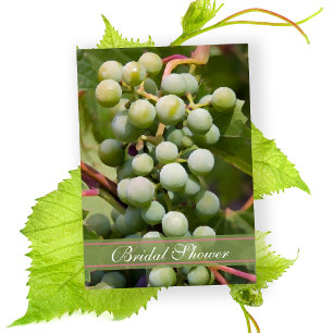 Invitación Green Grapes Vineyard Brillante