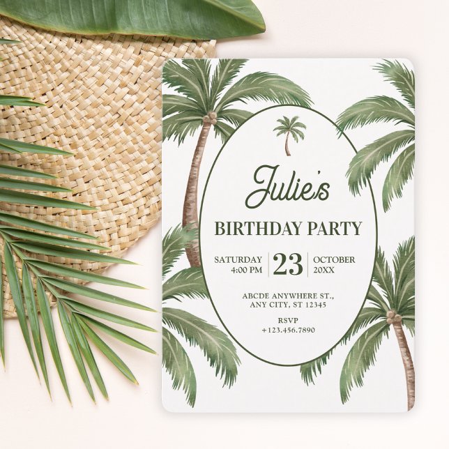 Invitación Green palm tree  (Subido por el creador)