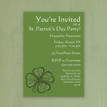Green Shamrock St. Patrick's Day Fiesta
