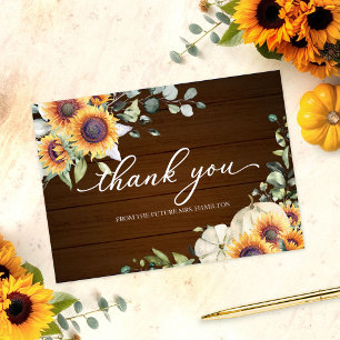 Invitación Green Sunflowers Fall Bridal Shower