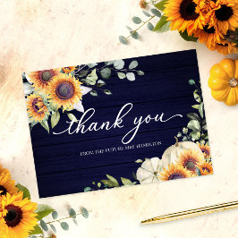 Invitación Green Sunflowers Fall Bridal Shower