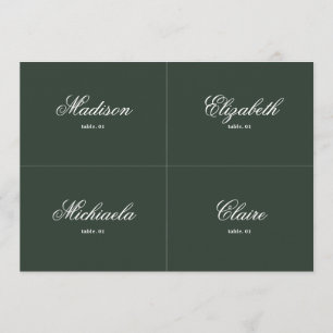Invitación Greenery Boda Place Card DIY