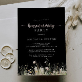 Invitación Greenery Boho Wildflower Fiesta de calentamiento d