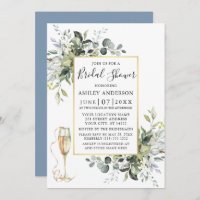 Greenery Copa de Champagne Azul Polvoriento Regalo