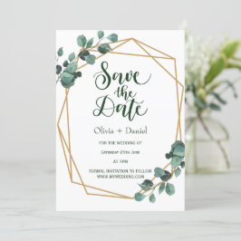 Invitación Greenery Elopement Save The Date Invitation