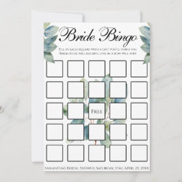 Invitación Greenery eucalipto follaje elegante caligrafía