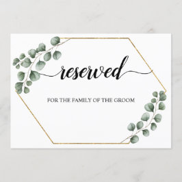 Invitación Greenery Eucalyptus Rótulo de asiento Boda reserva