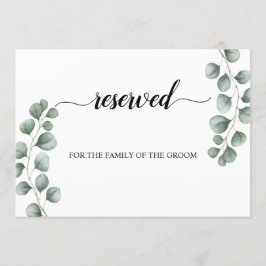 Invitación Greenery Eucalyptus Rótulo de asiento Boda reserva