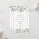 Invitación Greenery Sage Lilac Floral All In One Wedding (Anverso/Reverso In Situ)
