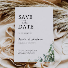 Invitación Greenery Save The Date Boda