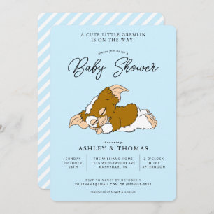 Invitación Gremlins   Gizmo Boy Baby Shower