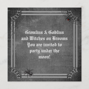 Invitación Gremlins & Goblins Spooky Halloween