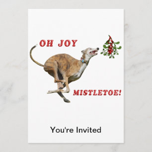 Invitación Greyhound & Mistletoe