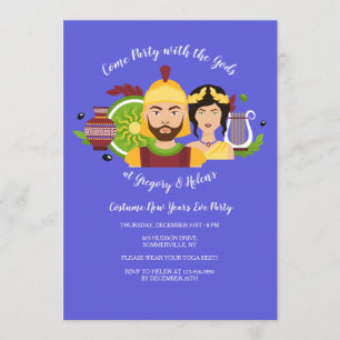Invitación griega de dioses