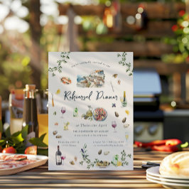 Invitación Griego elegante | Cena de ensayo