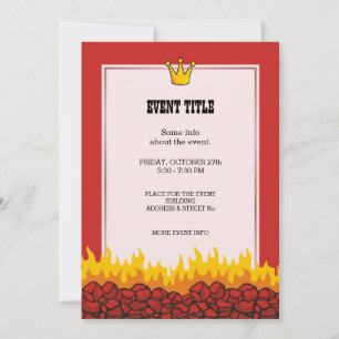 Invitación Grill Queen