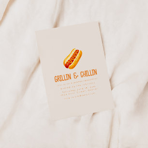 Invitación Grillín y parrilladas de verano chillón
