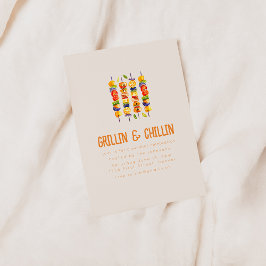 Invitación Grillín y parrilladas de verano chillón