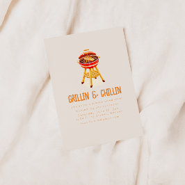 Invitación Grillín y parrilladas de verano chillón
