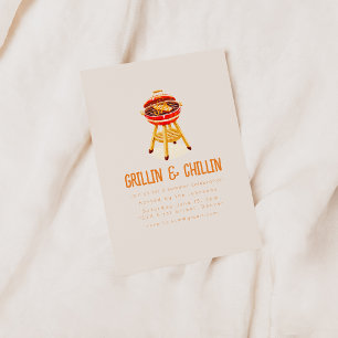 Invitación Grillín y parrilladas de verano chillón