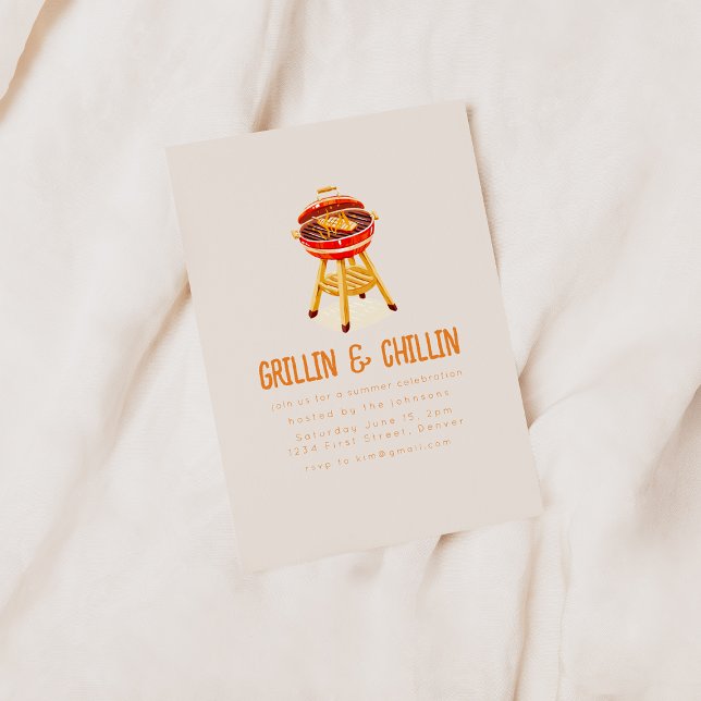 Invitación Grillín y parrilladas de verano chillón (Subido por el creador)
