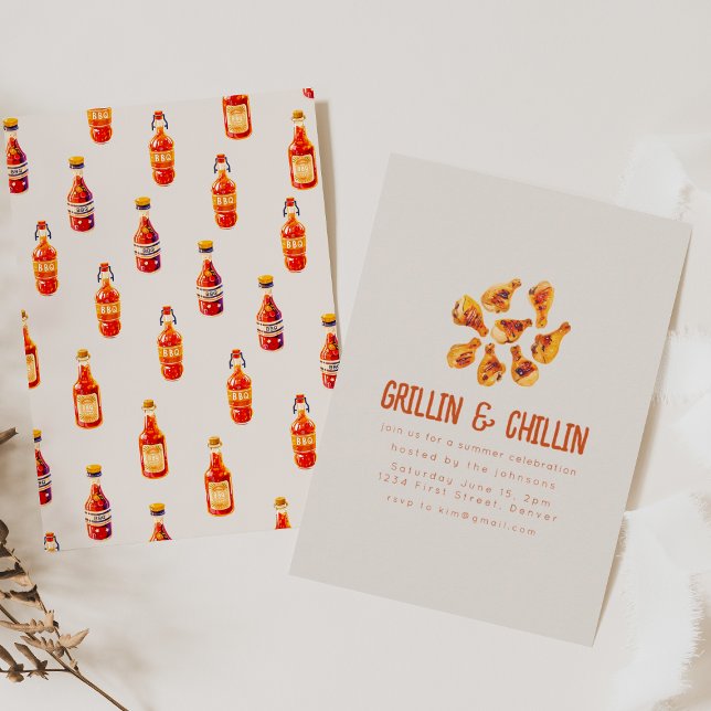 Invitación Grillín y parrilladas de verano chillón (Subido por el creador)