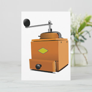 Invitación Grinder clásico del café