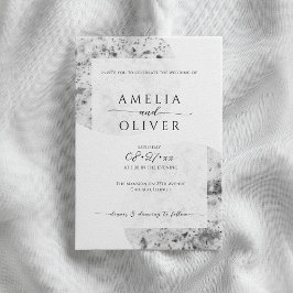 Invitación gris minimalista | BODA