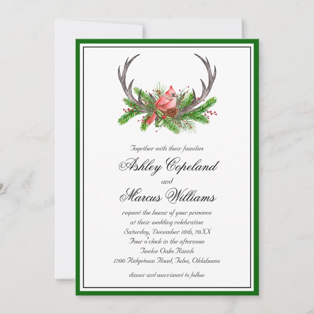 Invitación Gritos rusos y Boda cardenal (Anverso)