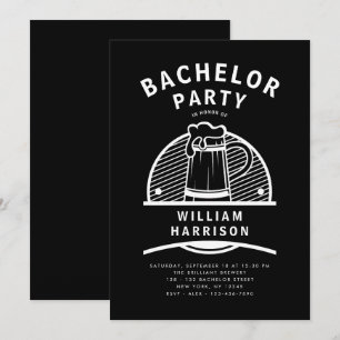 Invitación Groom Bacheler Party Tour a la Cervecería Blanca y