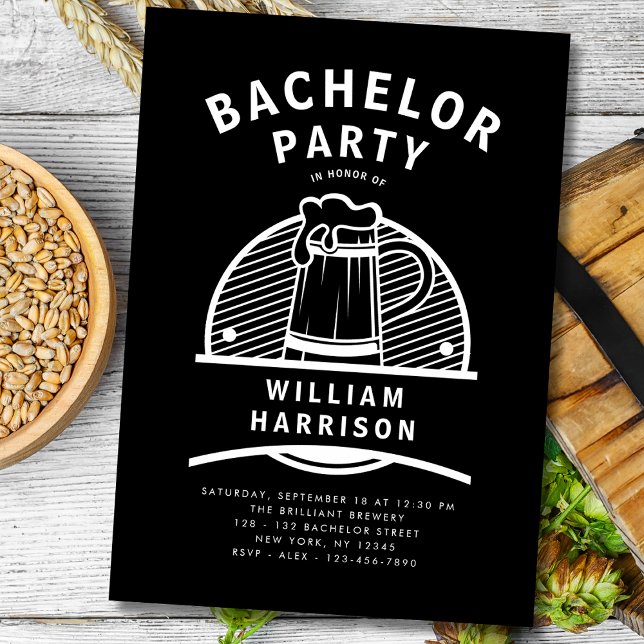 Invitación Groom Bacheler Party Tour a la Cervecería Blanca y (Subido por el creador)
