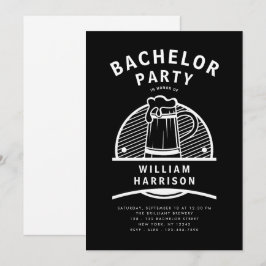 Invitación Groom Bacheler Party Tour a la Cervecería Blanca y