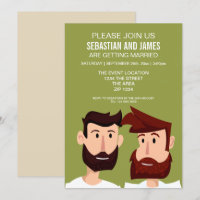 Grooms Gay Con Pechos Personalizado Boda Tema