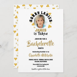 Invitación Grooms Personalizado Face Photo Bachelorette Party