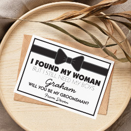 Invitación Groomsmen Boda Bow Tie