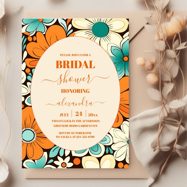Invitación Groovy Boho Beach Fun Vibes Bridal (Subido por el creador)