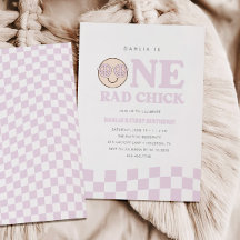 Groovy Chica Checkered Happy Face | 1 cumpleaños