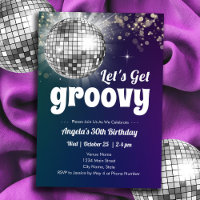 Groovy Disco Dance Fiesta Adulto Cumpleaños