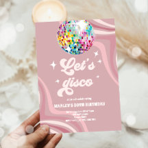 Groovy Disco Fiesta Retro 70's Let's Disco Birthda