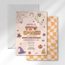 Groovy Dos Espeluznantes Halloween Segunda Cumplea
