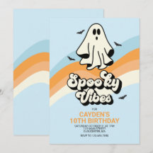 Groovy Fantasma retro Halloween Vibraciones Espelu