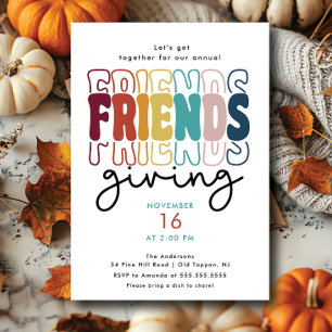 Invitación Groovy Friendsending