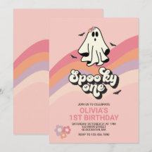 Groovy Ghost retro Halloween Espeluznante Cumpleañ