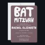 Invitación Groovy Handlettering Personalizado Bat Mitzvah Pur<br><div class="desc">¡Una tarjeta perfecta para anunciar un mitzvah de murciélago! Hand hizo arte para ti con la letra en la parte delantera y un patrón en la parte trasera! ¡TODO PERSONALIZABLE! Haga clic en "Personalizar" para editar el texto. Haga clic en "editar usando la herramienta de diseño" para ajustar los tipos...</div>