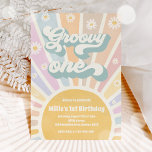 Invitación Groovy One Boho Sunshine Daisy Birthday Party<br><div class="desc">Groovy One Boho Sunshine Daisy Birthday Party Invitación Todos los diseños son © PIXEL PERFECTION FIESTA LTD</div>