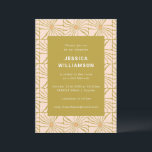 Invitación Groovy Retro Chartreuse Bat Botanico Mitzvah<br><div class="desc">Groovy Retro Peach Chartreuse Botanendy Bat Mitzvah Invitación</div>