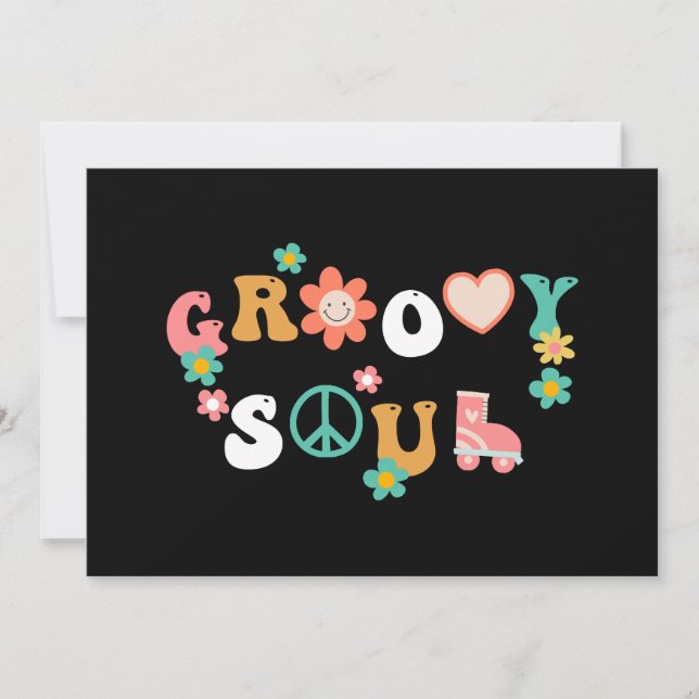Invitación Groovy Soul (Anverso)